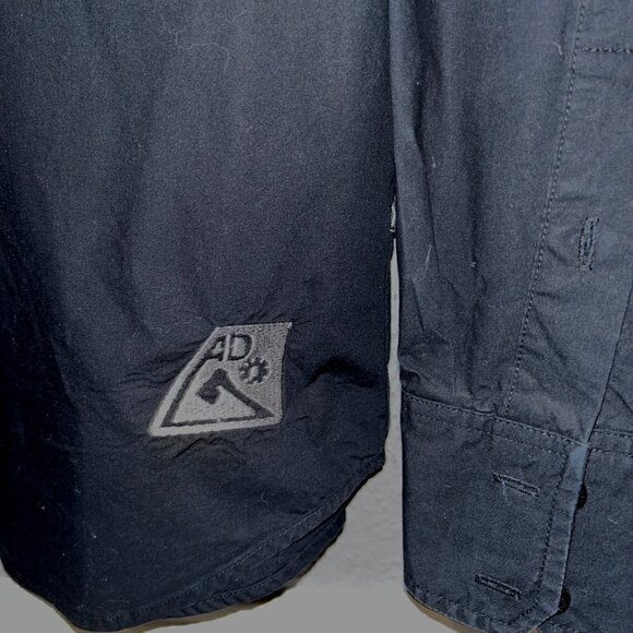 ARTFUL DODGER Men's Black Embroidered Streetwear Button Front Shirt - EUC - 4XL - Picture 4 of 16